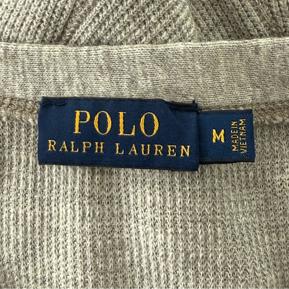 Polo Ralph Lauren Henley Maxi Style Long Dress Grey Medium Thermal  Waffle - Picture 11 of 15